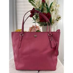 COACH Peyton Saffiano Leather Zip Top Tote PINK - Style 27349 (PU900
